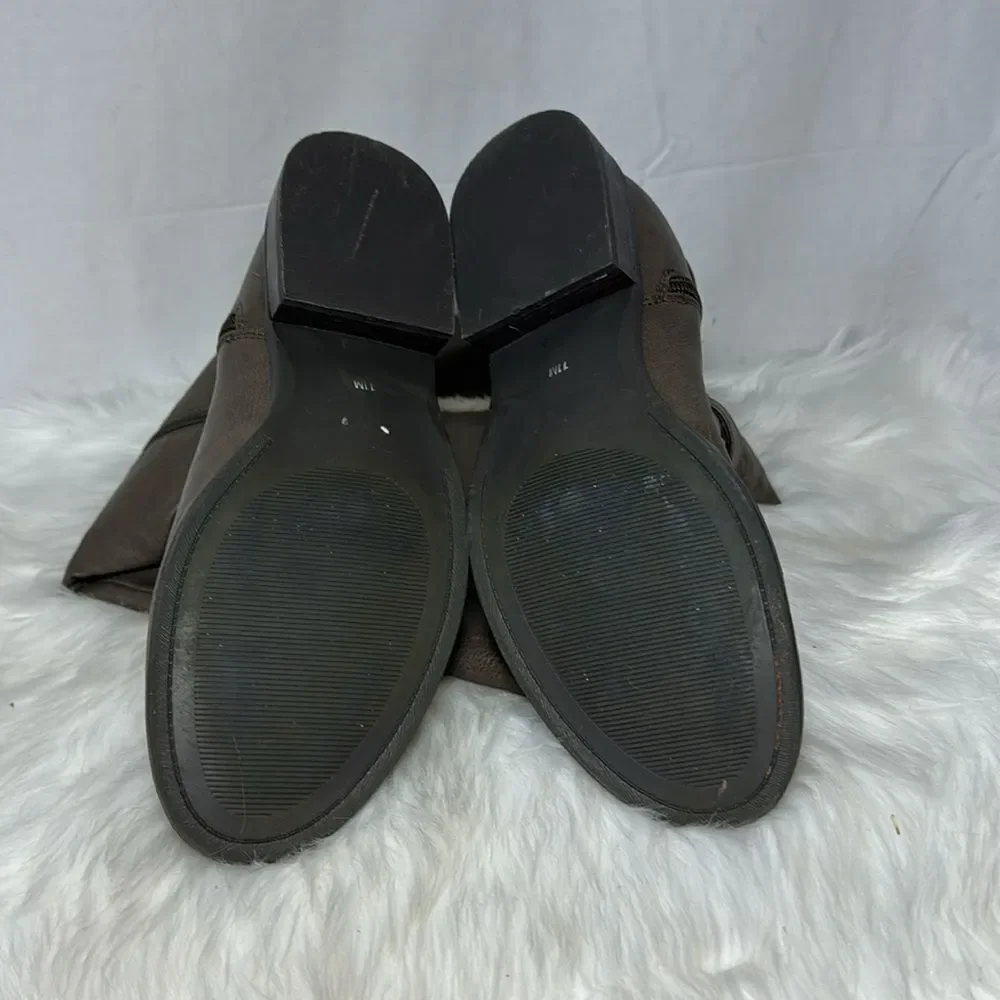 G By Guess Faux Leather Taupe Knee High Riding Boots Sz‎ 11
